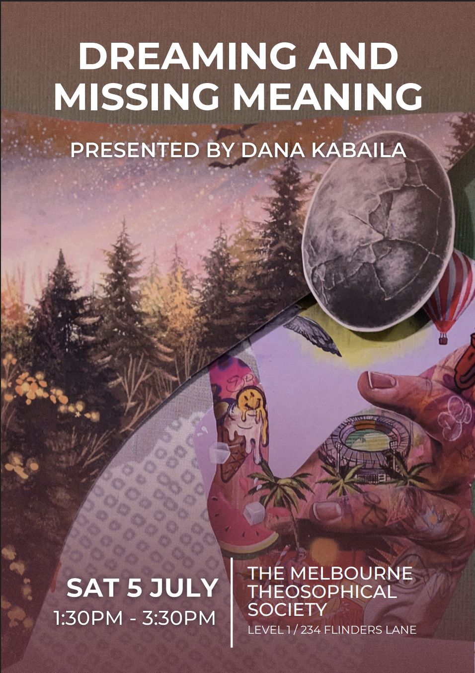 Dreaming and Missing Meaning Event Flyer